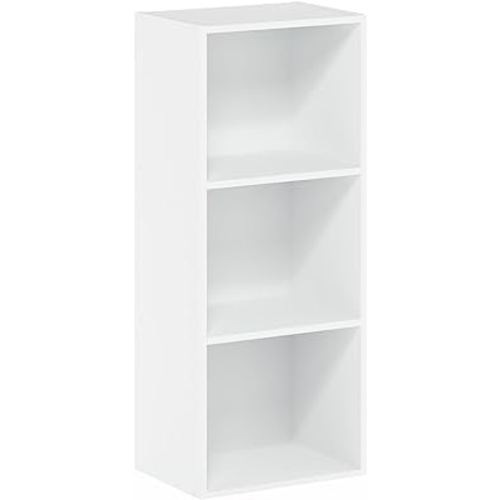 Furinno Luder Bookcase / Book / Storage , 3-Tier, White