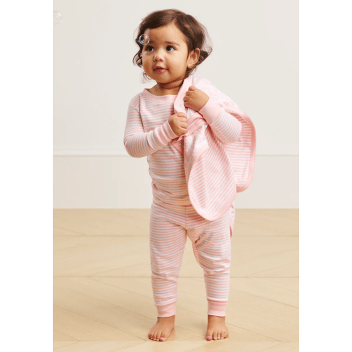 LAKE | Baby | Pima Cotton Pajamas | French Blue Heart Baby Long-Long Set