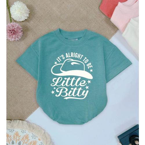 It's Alright To Be Little Bitty Baby Romper, Southern Baby, Little Bitty Toddler Shirt, Newborn, Boho Country, Western, Cowboy Baby Shower