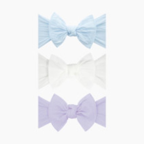 Baby Bling Classic Knot Headband Set (3 pack) - Sky/White/Light Orchid