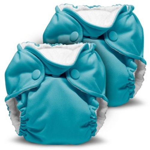 Kanga Care Lil Joey Newborn All in One AIO Cloth Diaper (2pk) Clover Green 4-12lbs
