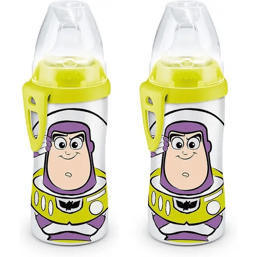 NUK Buzz Lightyear Active Cup, 10 Oz, 2-Pack – BPA Free, Spill Proof Sippy Cup