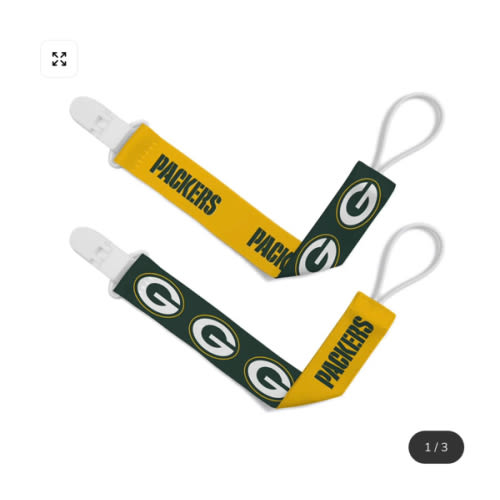 Green Bay Packers - Pacifier Clip 2-Pack