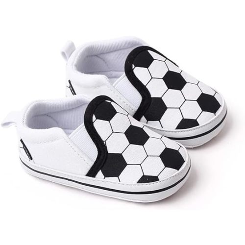 Unsex Baby Boys Girls Canvas First Walkers Shoes,Infant Non Slip Soft Sole Toddler Flat Lazy Loafers Sneaker