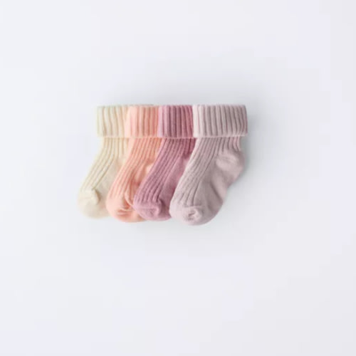 FOUR-PACK OF COLORFUL SOCKS - Pink | ZARA Canada