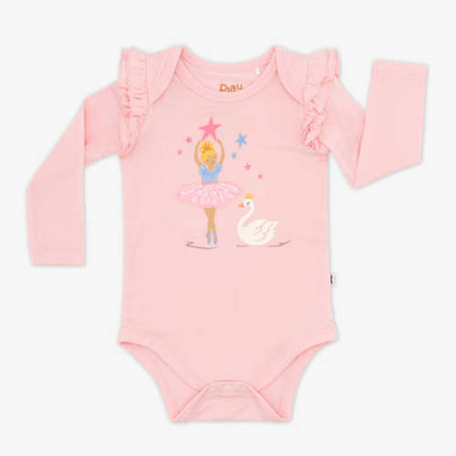 Prima Pink Flutter Bodysuit