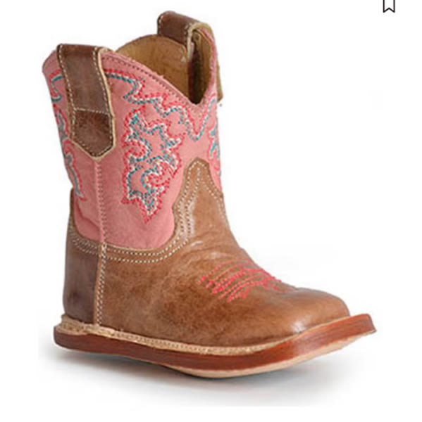 Roper Infant Girls Cowbabies Parker Western Boots - Broad Square Toe