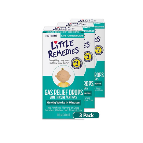 Little Remedies Baby Gas Drops, 1 Fl Oz (Pack of 3)