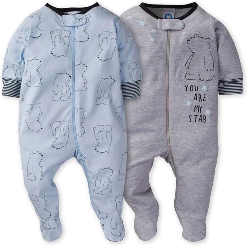 Gerber Baby Boys’ 2-Pack Sleep ‘N Play Pajamas