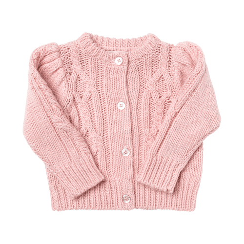 Baby Girls Cable Constance Sweater - Rose – Pink Chicken