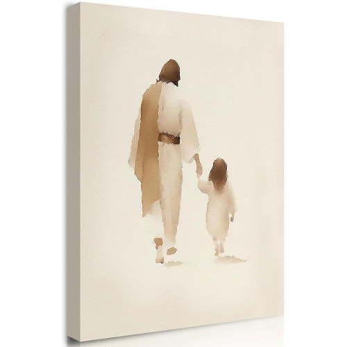 Jesus Christ Christian Wall Art Decor Religious Wall Decor Kids Bedroom Baby Nursery Girls Boys Room Jesus Wall Decor Poster Picture Spiritual Gift God Wall Art Inspirational Home Decor 12"x16"