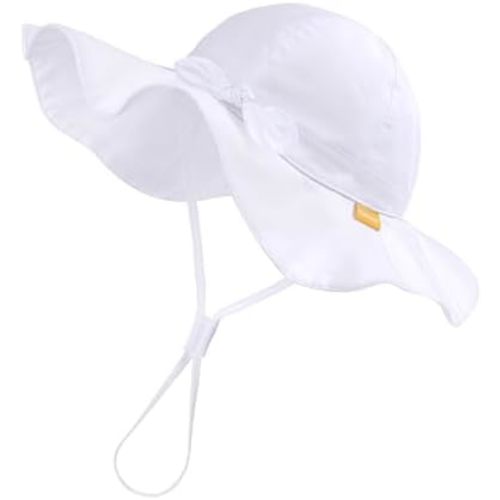 FURTALK Baby Girl Wide Brim Sun Hat with UPF 50+ Toddler Baby Sun Protection