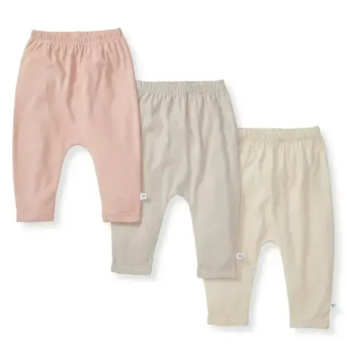 Solid Organic Cotton Baby Pants 3 Pack - Pink Sand – Burt's Bees Baby