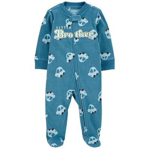 Baby Boy Carter's Little Brother Fleece Zip-Up Sleep & Play