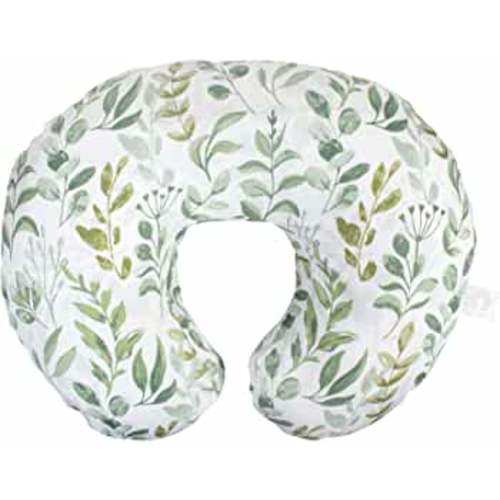 Boppy Nursing Pillow Original Support, Green Foliage, Ergonomic Nursing Essentials for Bottle and Breastfeeding, Firm Fiber Fill, with Removable Nursing Pillow Cover, Machine Washable
