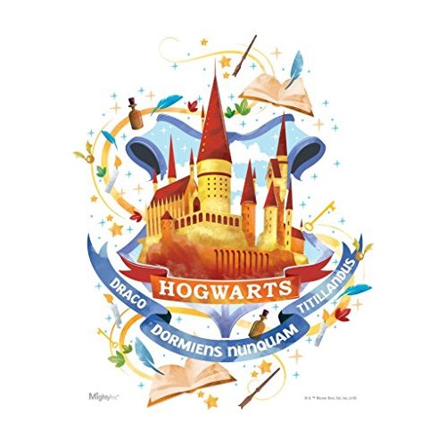 MIGHTYPRINT Harry Potter – Wall Art – Hogwarts – Officially Licensed Wall Art – NOT Made of Paper – Strong Reusable Décor for Kid Baby Nursery Dorm – by Trend Setters Ltd.
