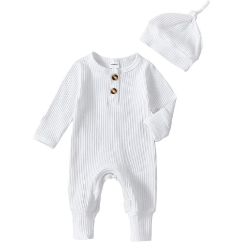 Twopumpkin Newborn Baby Boy Knit Jumpsuit Sweater Romper Newborn Coming Home Outfit Infant Clothes Little Brother Outfits