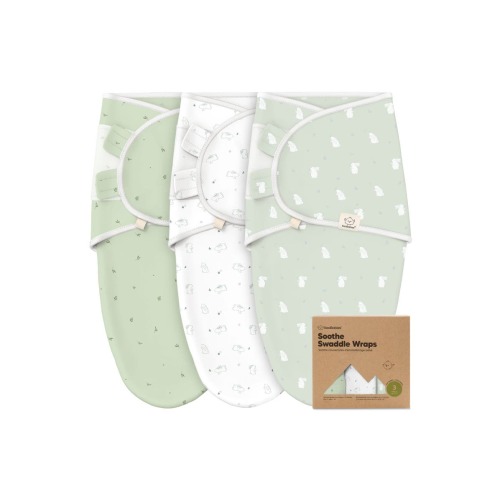 3-Pack Soothe Swaddle Wraps, Medium