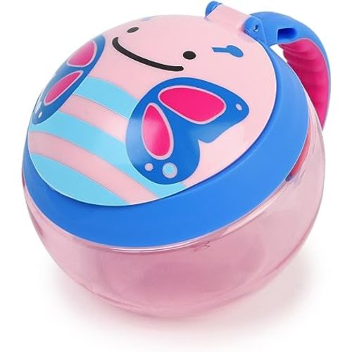Skip Hop Plastic Baby Snack Container, Zoo Snack Cup, Butterfly
