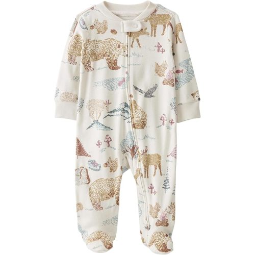 Cotton Footie Onesie (Forest) - little planet by carter's