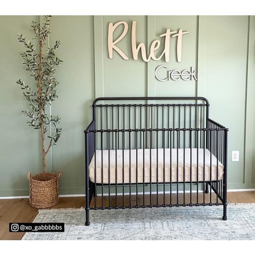 Namesake Winston 4-in-1 Metal Convertible Crib, Vintage Iron