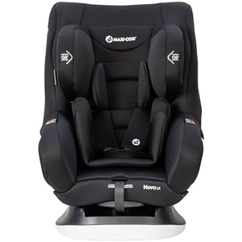 Maxi-Cosi Nova LX Convertible Car Seat -Onyx- Newborn to 4 Years, Extended Rearward Facing to 30 Months, Air Protect Technology, Wicking Fabric, ISOFIX Compatible, Plush Newborn Insert