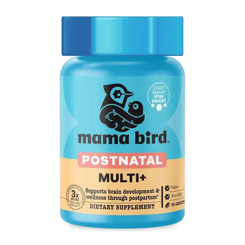 Best Nest Wellness Mama Bird Postnatal Vitamins for Breastfeeding and Postpartum, Whole Food Organic Blend, Methylated Vitamins, Vegan, Once Daily, 30 Ct