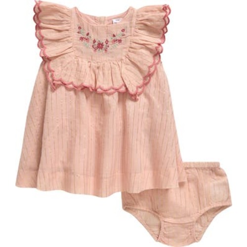 Embroidered Apron Dress & Bloomers Set, 6M