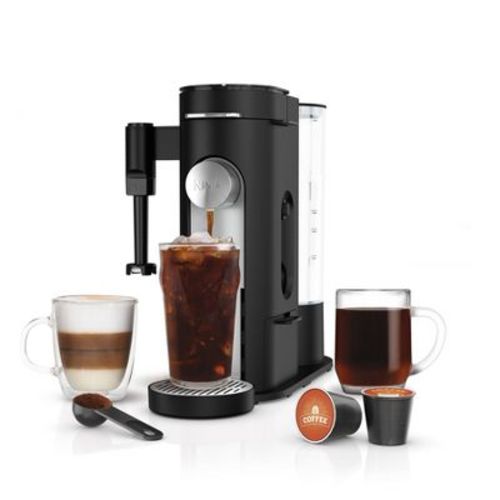 Ninja Single-Serve Pods & Grounds Specialty Coffee Maker Sage Green PB051SG: Drip & Single Serve, 56 oz Capacity, 1550W