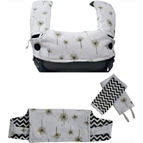 Baby Carrier Cover Organic Cotton Drool Teething Pads Fit Ergobaby All Carriers