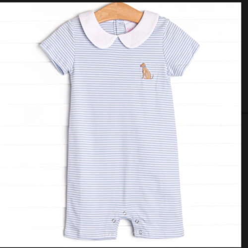 Wrenn Pima Short Romper, Blue – Stitchy Fish