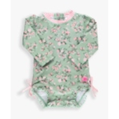 Long Sleeve One Piece Rash Guard | RuffleButts & RuggedButts