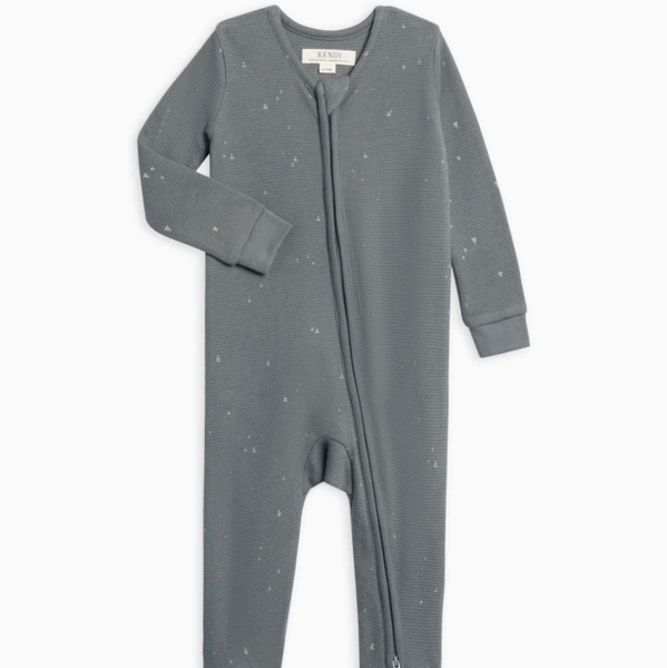 Lane Waffle Knit Zipper Sleeper
