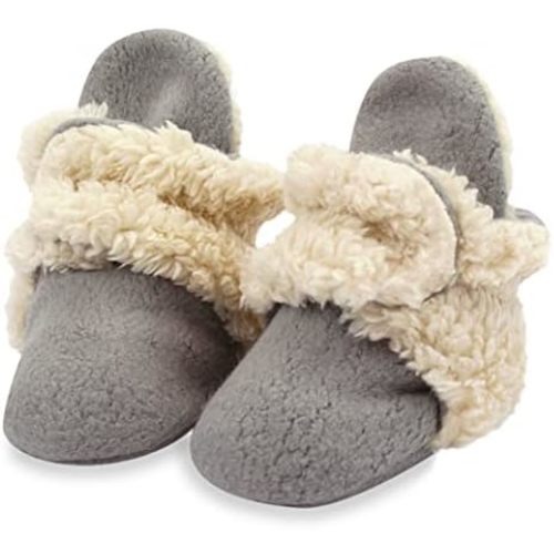 Zutano Unisex Fleece Baby Booties, Two Snap Closure, Newborn to 24 Months