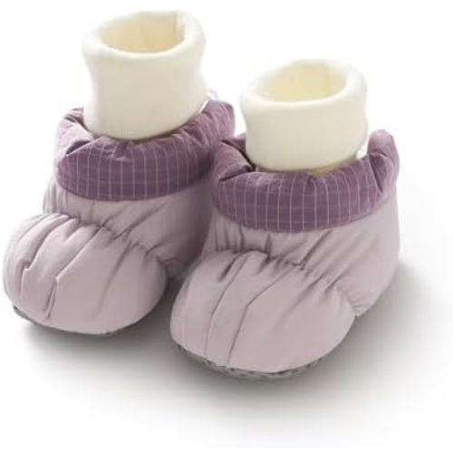 Baby Winter Booties, Cotton Fleece-Lined Soft-Soled Non-Slip Walking Shoes for 0-12 Months Infants, Thickened Warm Boots