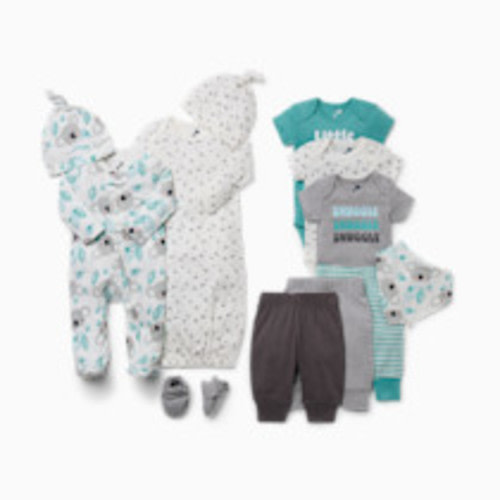 Small Story 12-Piece Essentials Layette Set - Snuggle Snuggle Snuggle, 3-6 M