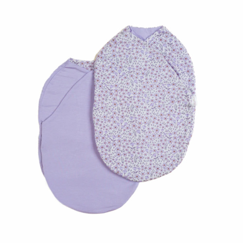 Cocoon Swaddles for Newborn - Mama Coco - Color: Purple Posies