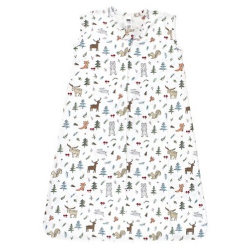 Hudson Baby Unisex Baby Cotton Sleeveless Wearable Sleeping Bag, Sack, Blanket, Woodland Friends, 0-6 Months