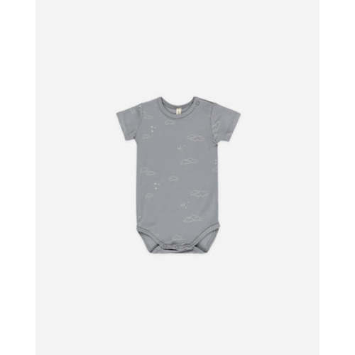 Bamboo Short Sleeve Bodysuit || Clouds