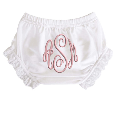 Personalized Lace Edge Bloomers