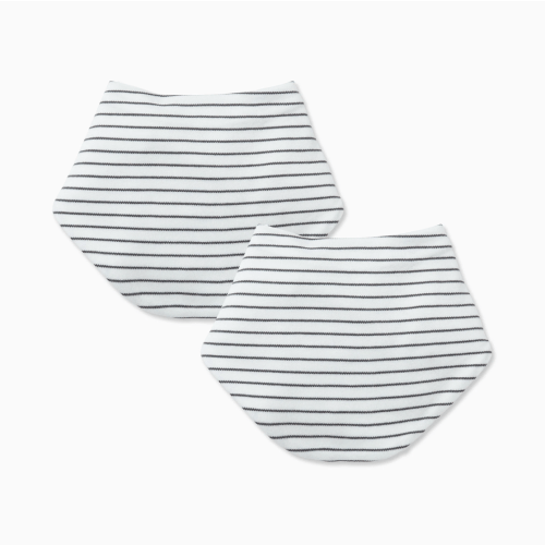 Bib 2 Pack - Grey Stripe