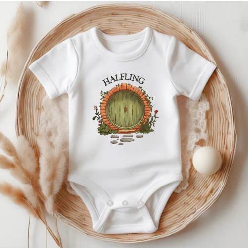 Halfling Onesie®, Rings Onesie, Announcement Pregnancy, Cute Gift for Baby Bodysuit, Fantasy Bodysuit, Lord Onesie OS1750343156