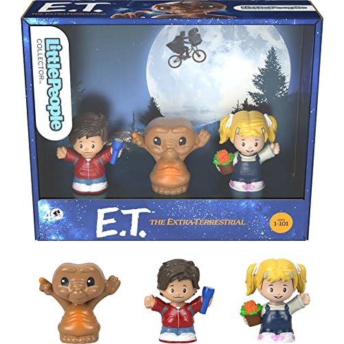 Little People Collector E.T. The Extra-Terrestrial Movie Special Edition Set for Adults & Fans, 3 Figures in Display Package