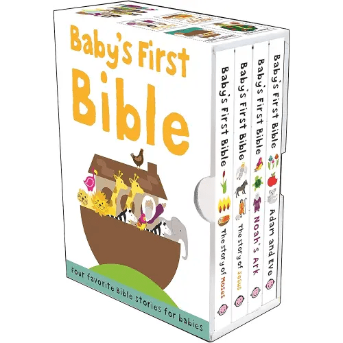Baby's First Bible Boxed Set: The Story of Moses, The Story of Jesus, Noah's Ark, and Adam and Eve (Bible Stories)