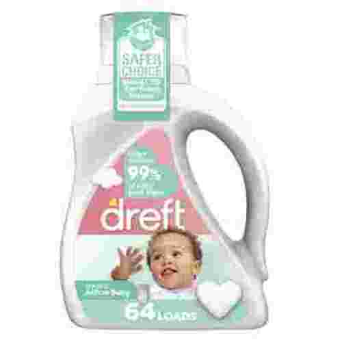 Dreft Stage 2: Active Baby Liquid Laundry Detergent for Infant Washing, 64 Loads, 92 fl oz