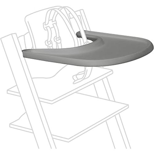 Stokke Tray, Storm Grey - Designed Exclusively for Tripp Trapp Chair + Tripp Trapp Baby Set - Convenient to Use and Clean - Made with BPA-Free Plastic - Suitable for Toddlers 6-36 Months