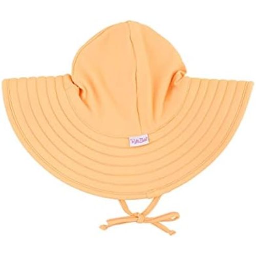 RuffleButts® Baby/Toddler Girls UPF 50+ Sun Protective Wide Brim Swimwear Sun Hat