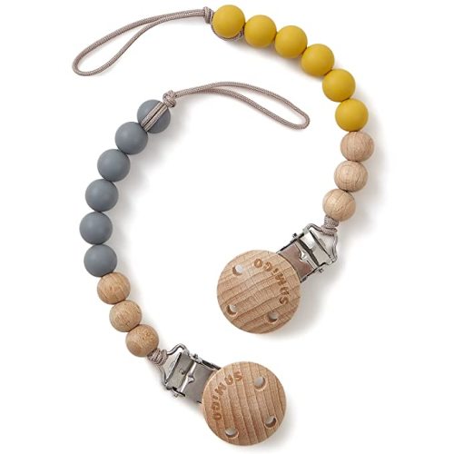 Pacifier Clips Holders Silicone Paci Binky Clips for Baby Boys - 2 Pack - Exuberance