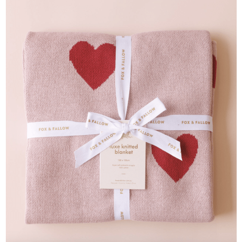 Little Hearts Blanket – Fox & Fallow
