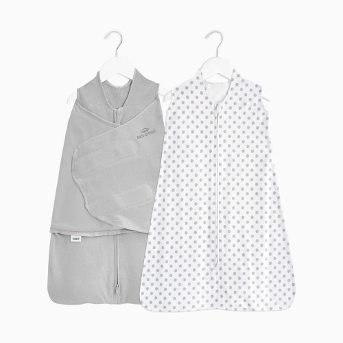 Halo 2pc Sleepsack and Swaddle Set Organic Cotton in Gift Box - Cloud, S/M